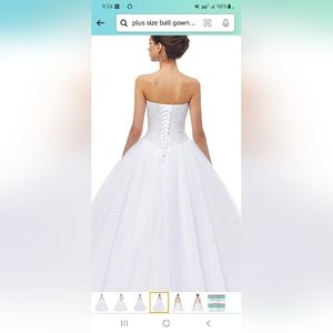 Plus size wedding dress